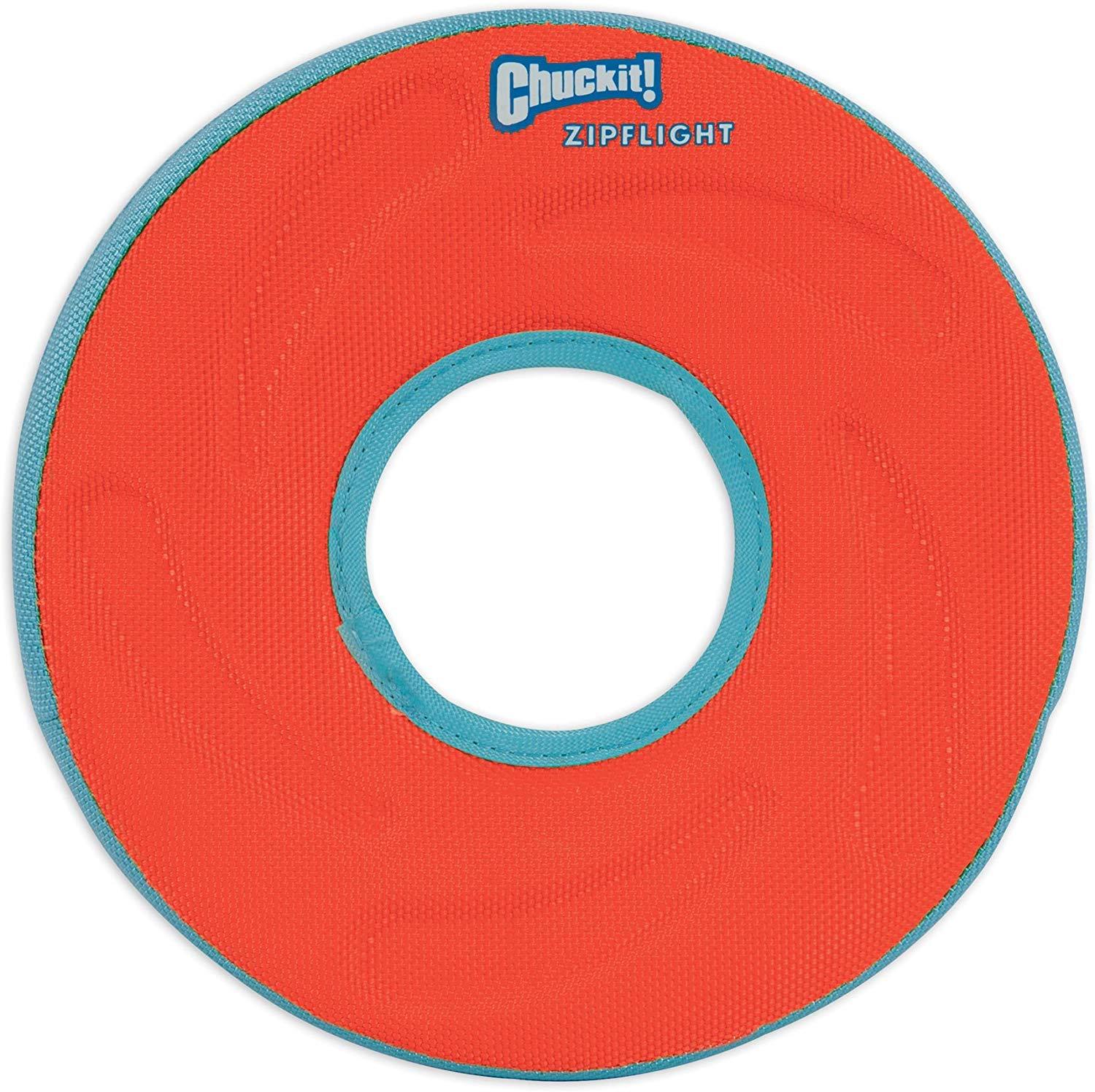 Chuckit! Zipflight Amphibious Flying Ring - Assorted Medium - 8" Diameter (1 Pack) - Pack of 10