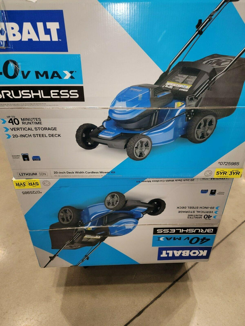 Kobalt KM-1640 40V Cordless Electric Lawn Mower