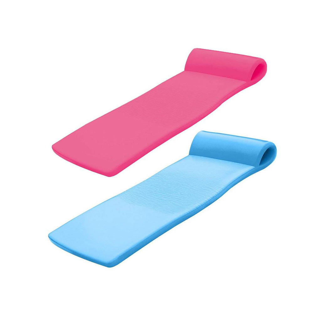 TRC Recreation Super Soft Sunsation Foam Pool Loungers, Pink and Bahama Blue