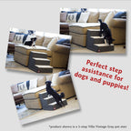 3 Step Black Velvet Suede Pet Stairs by Majestic Pet Products
