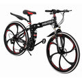 Black Friday Deals! LEBONYARD Outroad Mountain Bike in Sports &amp; Outdoors, 26-inch Wheels, 21 Speeds, Folding Bicycle with Double Disc Brakes, Red