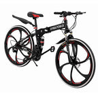 Black Friday Deals! LEBONYARD Outroad Mountain Bike in Sports &amp; Outdoors, 26-inch Wheels, 21 Speeds, Folding Bicycle with Double Disc Brakes, Red
