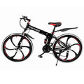 Sokhug Outroad Mountain Bike 26-In. Wheel 21 Speed 6 Spoke Double Disc Brake Bicycle for Adult or Teens, Black