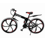 Sokhug Outroad Mountain Bike 26-In. Wheel 21 Speed 6 Spoke Double Disc Brake Bicycle for Adult or Teens, Black