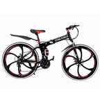 Black Friday Deals! LEBONYARD Outroad Mountain Bike in Sports &amp; Outdoors, 26-inch Wheels, 21 Speeds, Folding Bicycle with Double Disc Brakes, Red