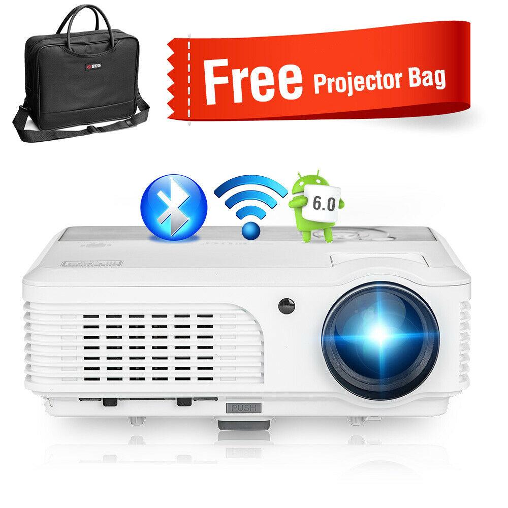 1080p android smart wifi projector full hd proyector airplay bt movie tv 5000lms