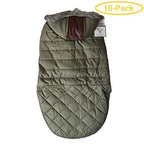 Fashion Pet Outdoor Dog Leather Detail Dog Coat - Olive Green X-Lar- (Fits 24"-29" Neck to Tail) - Pack of 10