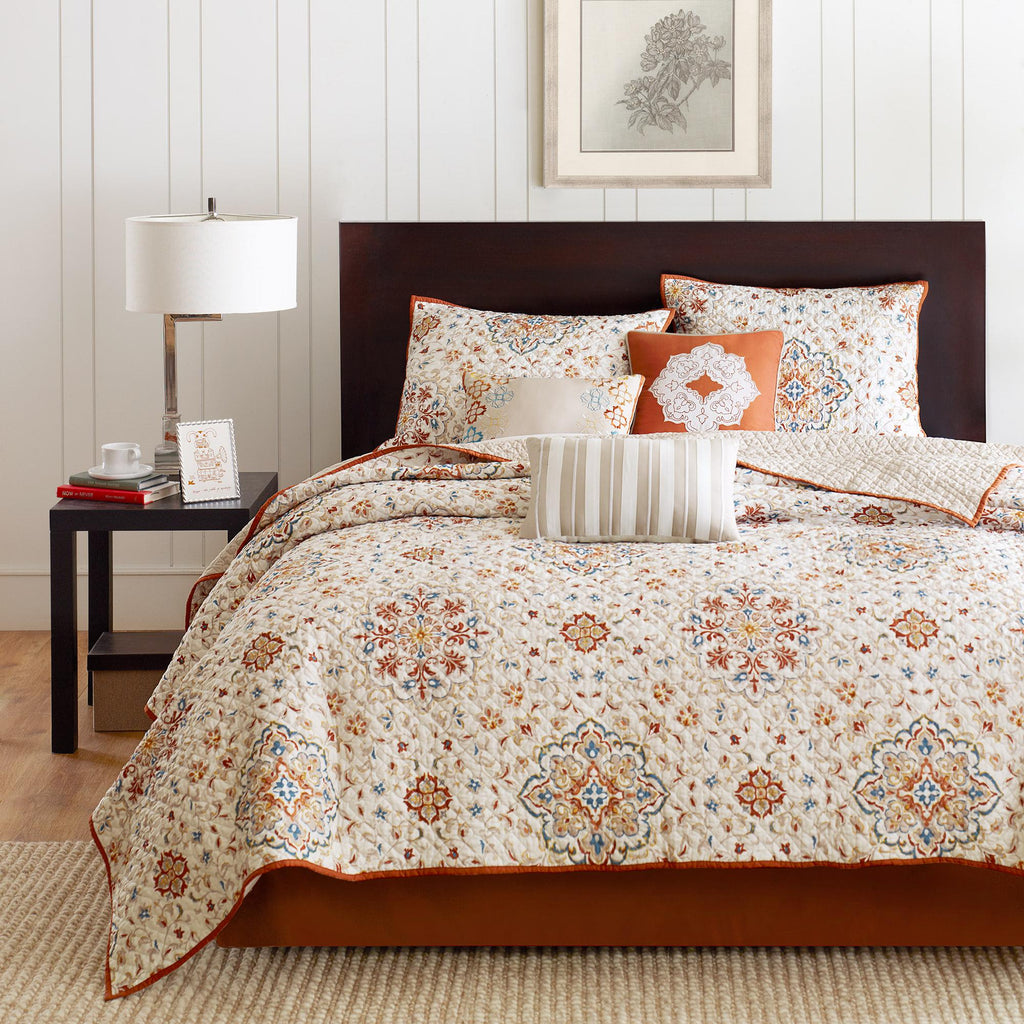 Home Essence Neda 6 Piece Quilted Coverlet Bedding Set
