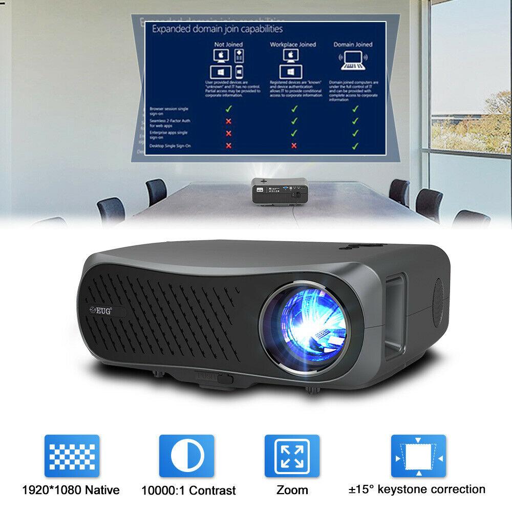 native 1080p home theater projector 4k daytime movie video hdmi usb 8500lms  tv