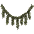Vickerman 9' Camdon Fir Icicle Artificial Christmas Garland, Warm White LED Mini Lights - Faux Holiday Icicle Garland - Indoor Seasonal Home Decor