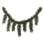 Vickerman 9' Camdon Fir Icicle Artificial Christmas Garland, Warm White LED Mini Lights - Faux Holiday Icicle Garland - Indoor Seasonal Home Decor