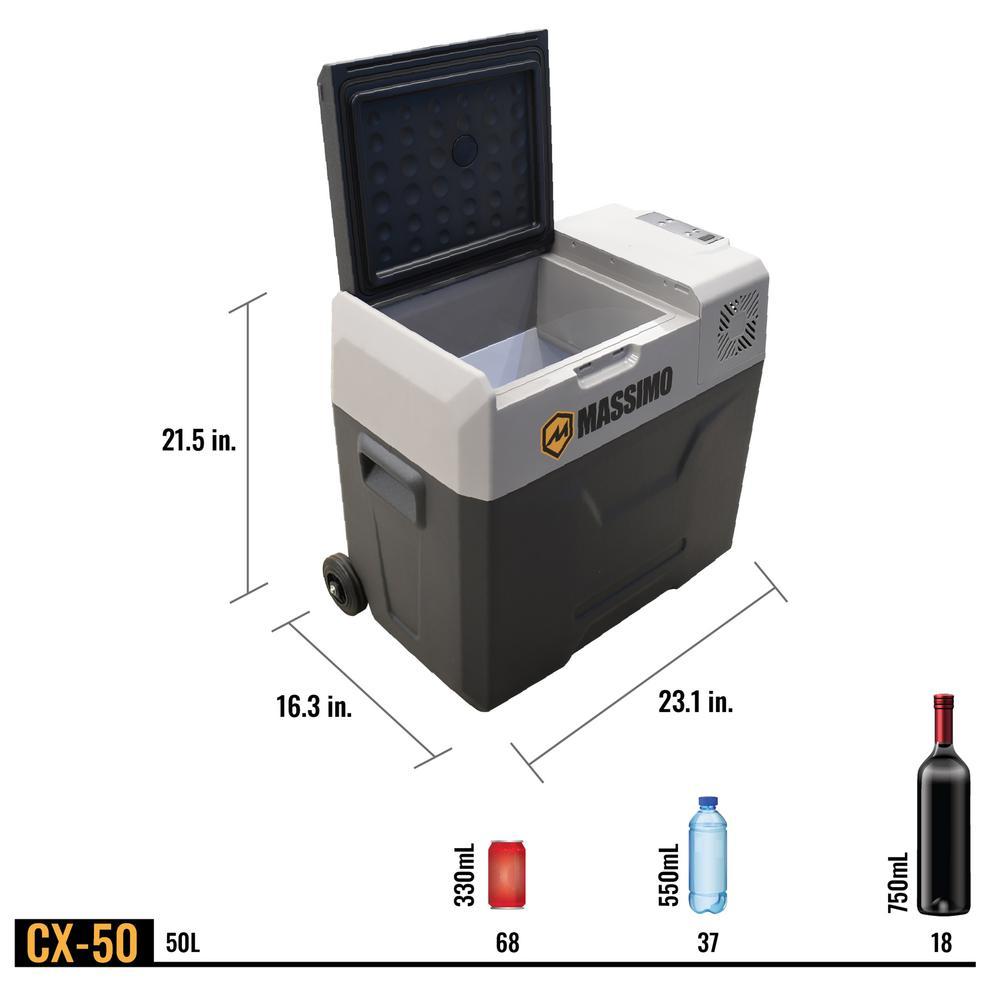 E-Kooler 52 qt. Electric Portable Cooler Mini Fridge