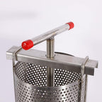manual honey extractor, beeswax extractor beekeeping tool, stainless steel press machine for home restaurant bee farms, wax beekeeping presser for wax wine fruit vegetable