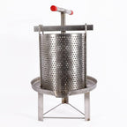 manual honey extractor, beeswax extractor beekeeping tool, stainless steel press machine for home restaurant bee farms, wax beekeeping presser for wax wine fruit vegetable