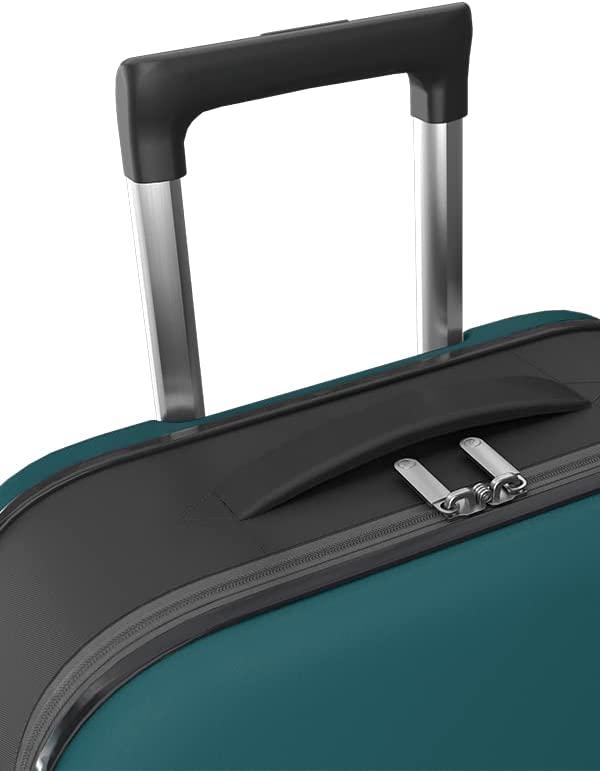 Flex Vega Cabin Plus Collapsible Suitcase - Fully Collapsible, Hardshell, Silent, Coated Wheels for Smooth Gliding, Scratch, Water &amp; Impact Resistant Carry-On 21-Inch (11.8 Gal packing volume), Deep Lagoon