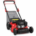 21-Inch 3-in-1 Gas Self-Propelled Lawn Mower,170CC OHV Engine,Bagging/Mulching/Rear Discharging, 6 Cutting Heights, Durable Steel Deck, Rear-Wheel Drive, for Garden, Yard