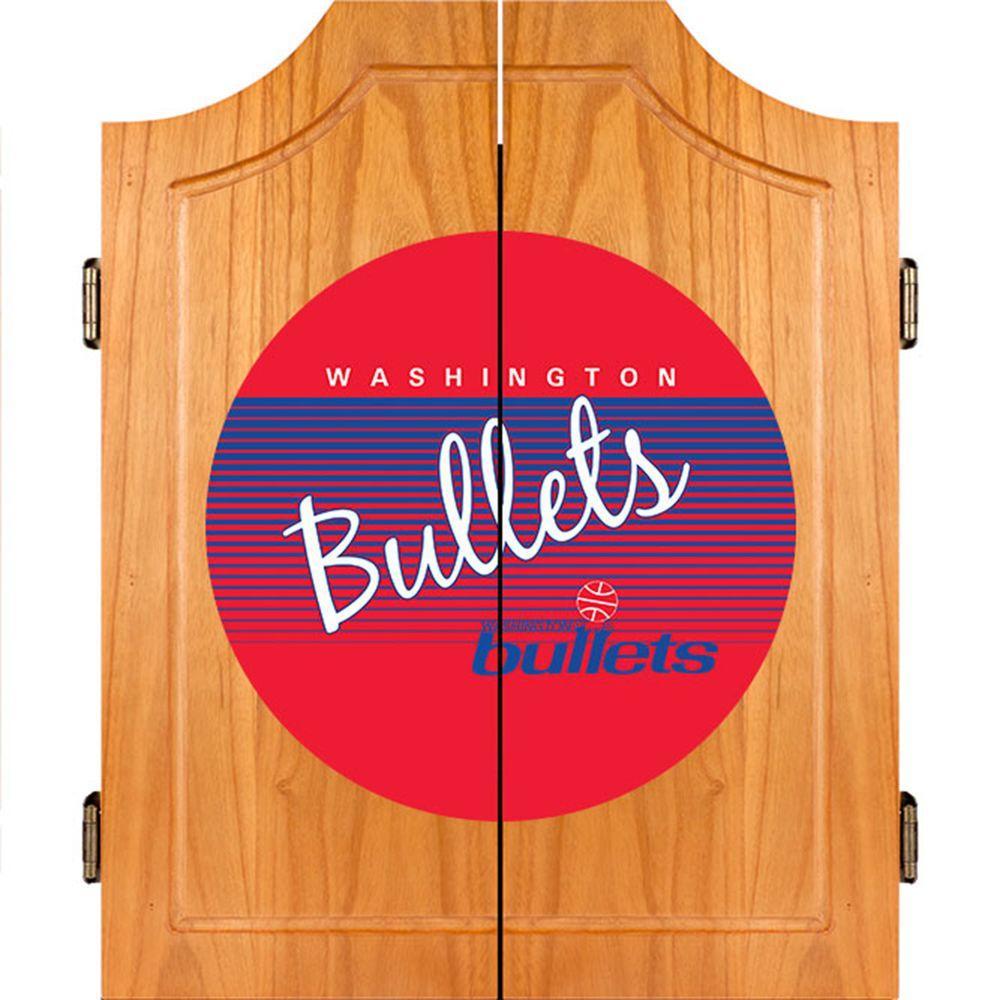 20.5 in. Washington s Hardwood Classics NBA Wood Dart Cabinet Set
