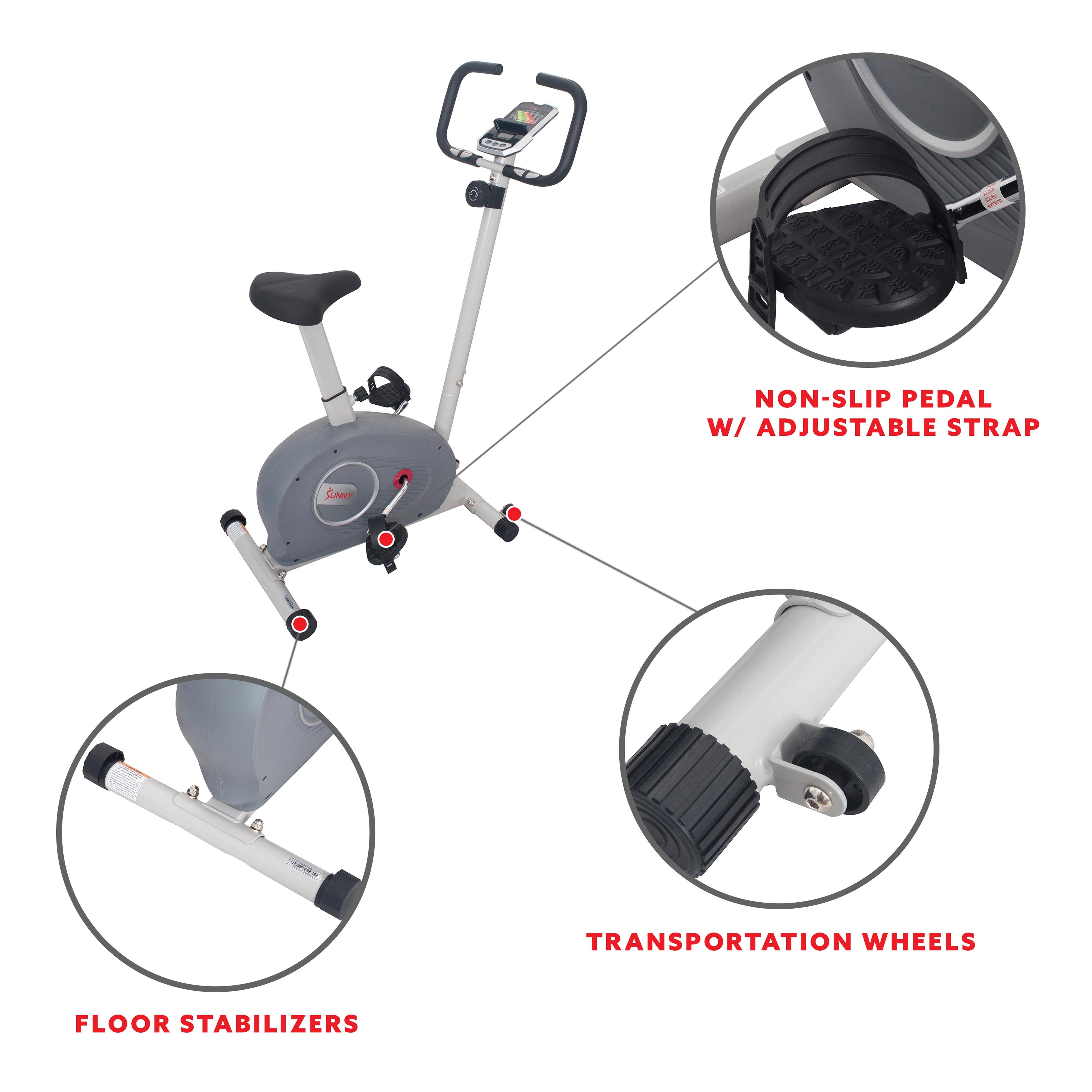 Sunny Health &amp; Fitness Magnetic Resistance Upright Bike - SF-B2906