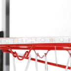 Vingtank In-Ground Basketball Hoop, Adjustable Height Tempered Glass Backboard and Colorful lights, Waterproof,Super Bright to Play at Night Outdoors