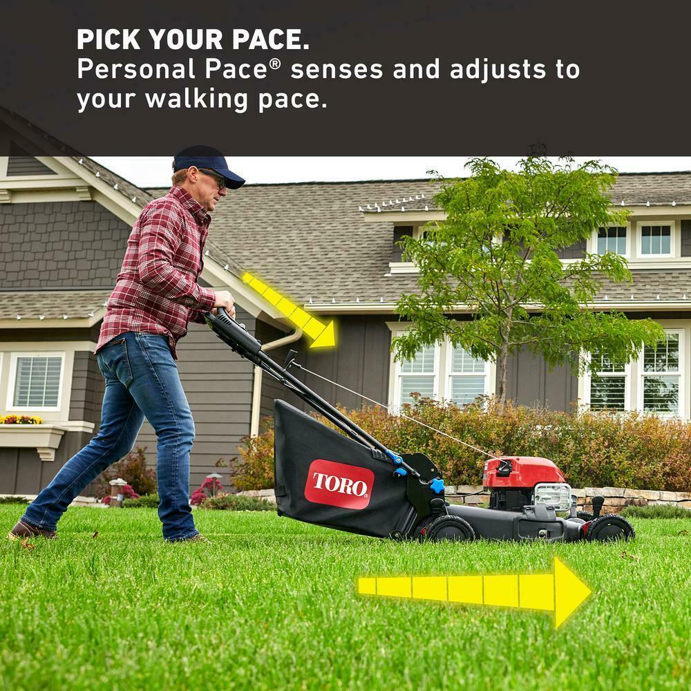 Self Propelled Lawn Mower 21 in. 163cc Engine F Handle Aluminum