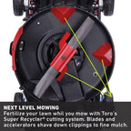Self Propelled Lawn Mower 21 in. 163cc Engine F Handle Aluminum
