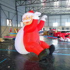 Taek-cheon Inflatable Father Christmas, Climbing Wall Decoration, Decorations Inflatable Decoration Inflatable Polyester Model, 1.2M Festive Garden Decoration LED Garden Xmas (Size : M(3M))