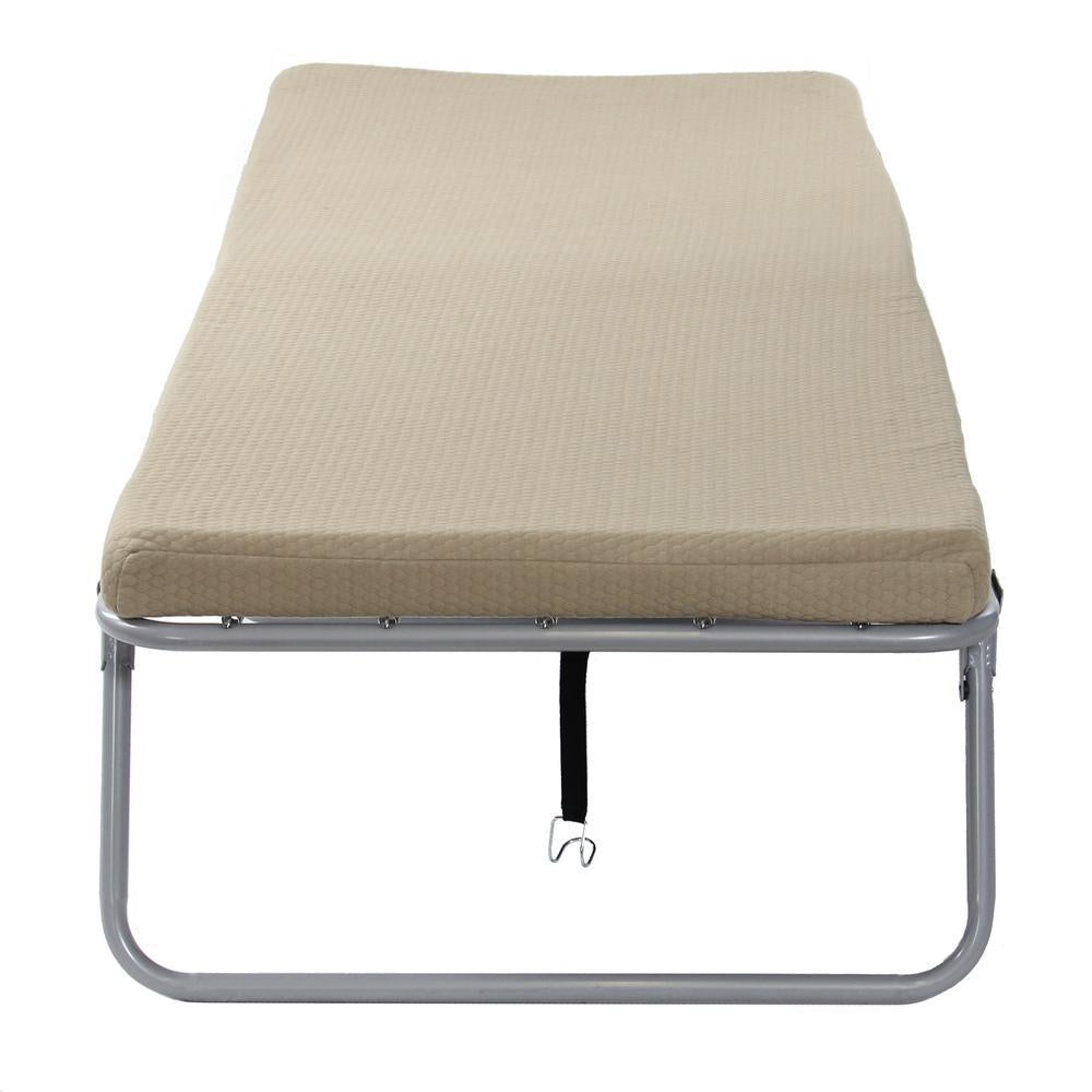 CottaCot 75 in. x 31 in. Steel Frame Memory Foam Mattress Cot