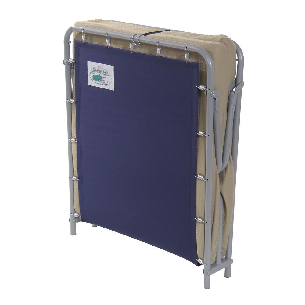 CottaCot 75 in. x 31 in. Steel Frame Memory Foam Mattress Cot