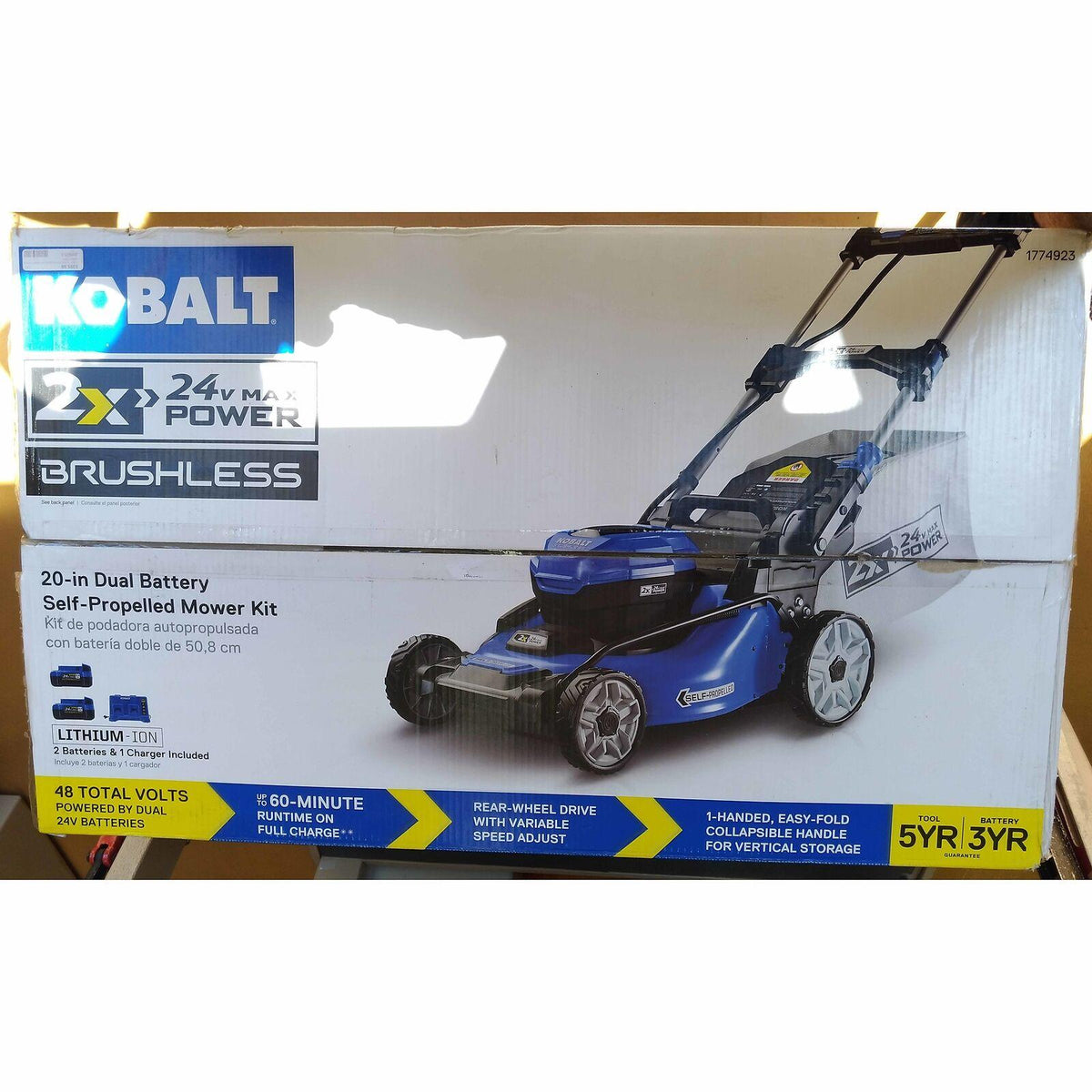 Kobalt 20" 40V Lawn Mower, 2 Batteries & Charger - NIB - **LOCAL PICK UP ONLY**