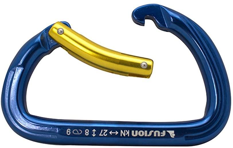 Fusion Climb Aluminum Spiridon Bent Gate Modified D-shaped Carabiner 10-Pack