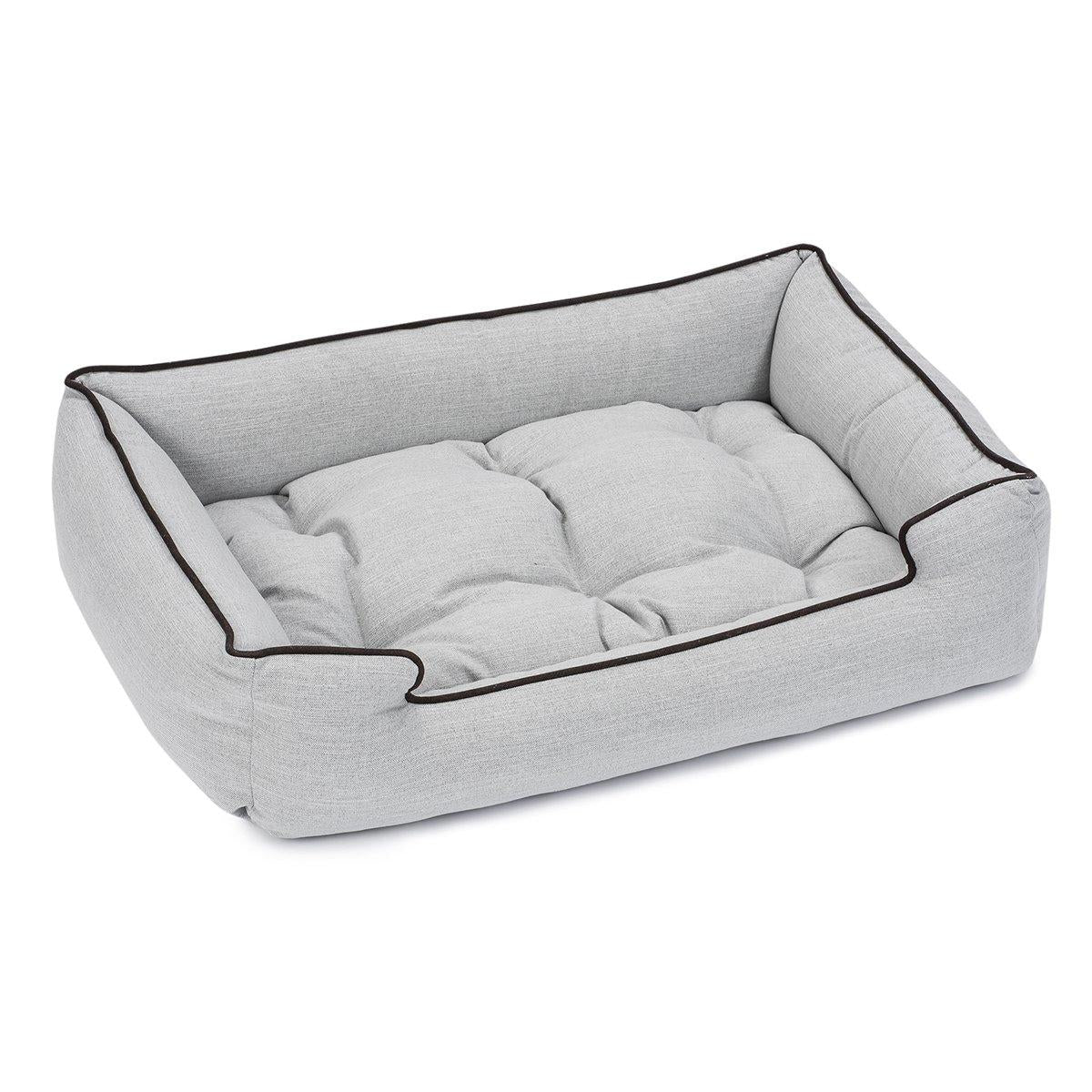 Jax and Bones Standard Textured Linen Sper Bed, Small, Windsor Charcoal