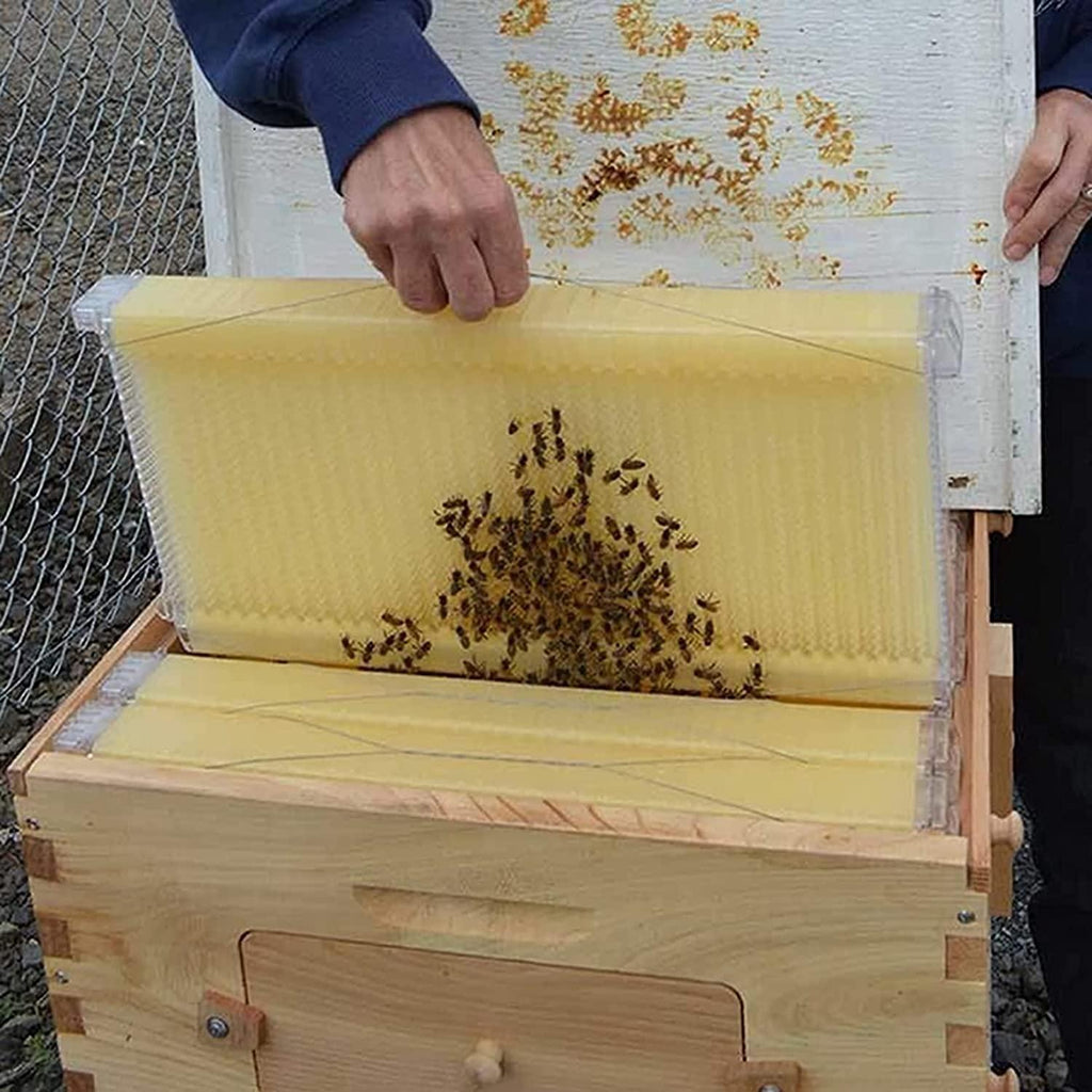 cas wuu automatic honey flow hive beehive frames kit, beekeeping tools beekeeping beehive brood box house