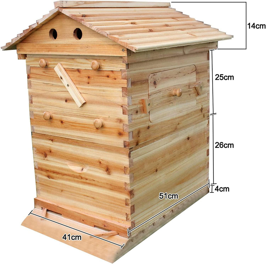 cas wuu automatic honey flow hive beehive frames kit, beekeeping tools beekeeping beehive brood box house