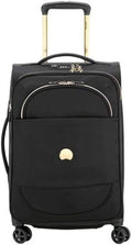 Montrouge Softside Expandable Luggage with Spinner Wheels, Black, Carry-On 21 Inch