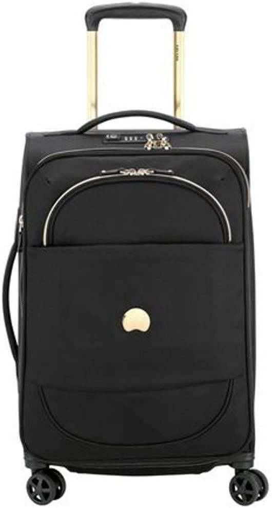 Montrouge Softside Expandable Luggage with Spinner Wheels, Black, Carry-On 21 Inch