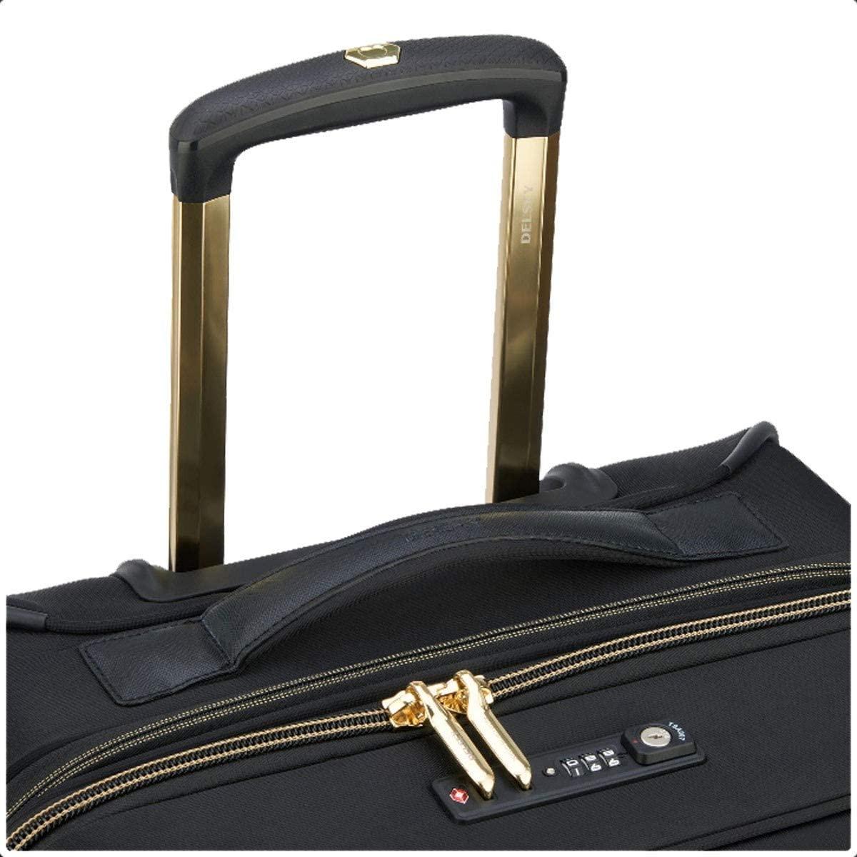 Montrouge Softside Expandable Luggage with Spinner Wheels, Black, Carry-On 21 Inch