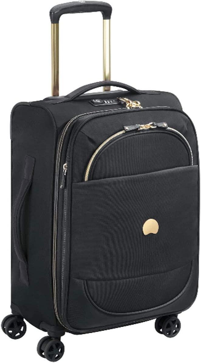 Montrouge Softside Expandable Luggage with Spinner Wheels, Black, Carry-On 21 Inch