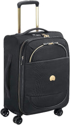 Montrouge Softside Expandable Luggage with Spinner Wheels, Black, Carry-On 21 Inch