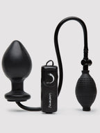Lovehoney Vibrating Inflatable Butt Plug 4.5 Inch, Black