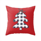 ALLDECOR Creative Christmas Tree Santa Claus Elk Printed Cushion Cover Home Decoration Sofa Pillow Case (Set of 5,4545cm)