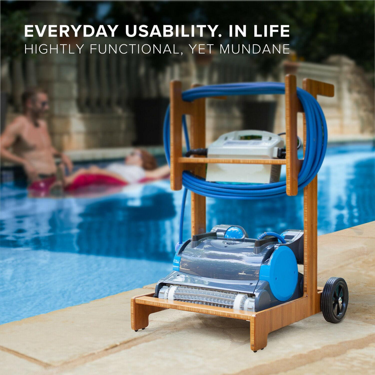 terra premium caddy for dolphin &amp; aquabot robotic pool cleaners
