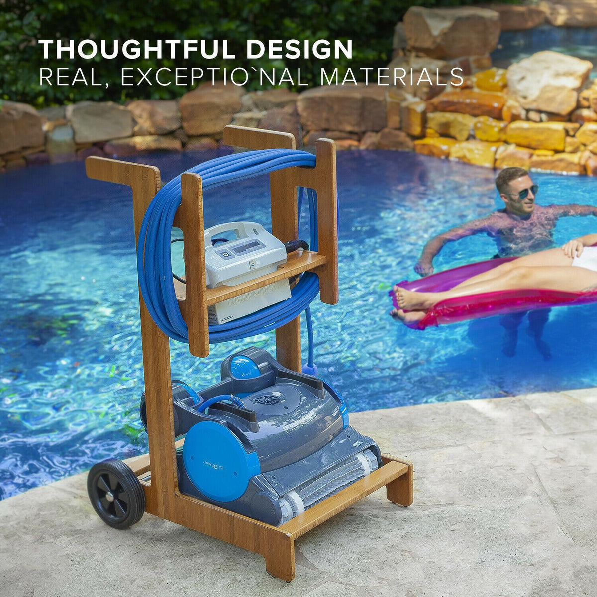 terra premium caddy for dolphin &amp; aquabot robotic pool cleaners