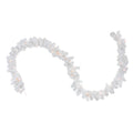 50' x 10" Pre-Lit Commercial Length Snow White Christmas Garland - Clear Lights