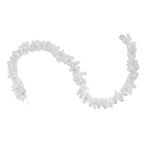 50' x 10" Pre-Lit Commercial Length Snow White Christmas Garland - Clear Lights