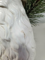 Swan Christmas  Floral Arrangement Italian Made Home Decor Seasonal Holiday