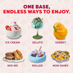 Chill Ice Cream Maker with ‑In Compressor, No Pre‑Freezing, Real Ice Cream in Minutes*, Gelato, Sorbet, Rolled, Non‑Dairy, Mix‑Ins, Easy Clean Up, Quiet, Makes Up to 2 Pints