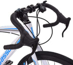 Aluminum Road Bike,700C Racing Bicycle with 21 Speed Derailleur System Disc Brakes Bicycles City Commuter Bike, Lightweight Durable Road Bike Mens/Womens Fashionable Bikes