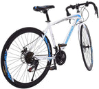 Aluminum Road Bike,700C Racing Bicycle with 21 Speed Derailleur System Disc Brakes Bicycles City Commuter Bike, Lightweight Durable Road Bike Mens/Womens Fashionable Bikes