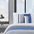 London Fog Newport Stripe Microsuede 4 Piece Comforter Set