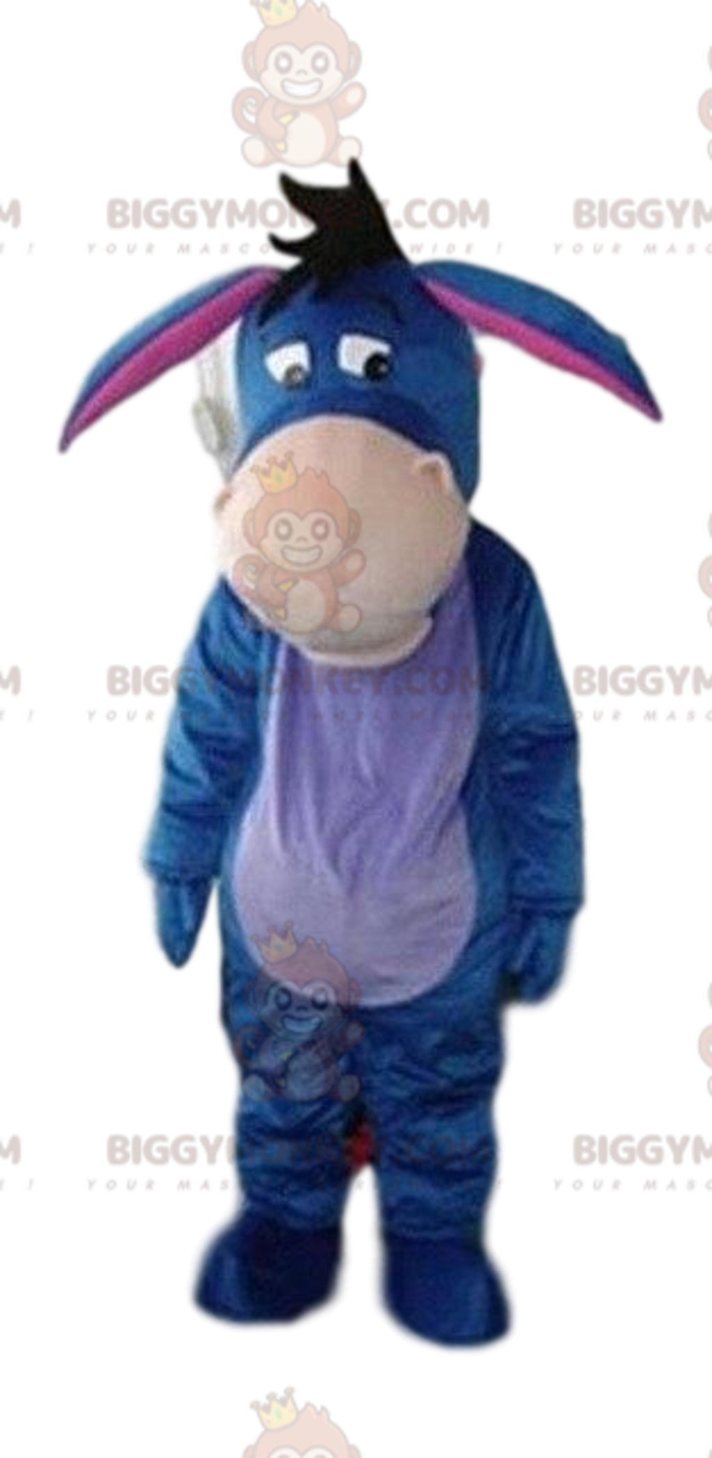 BIGGYMONKEYEeyore, Donkey and Faithful Friend of Winnie the Pooh Mascot Costume